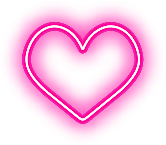 Heart Neon Pink Light 